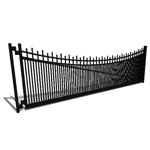Single Gate Concealed Fastener Newcastle Staggered 02 Arch 3-CH (GT02D192CH603)