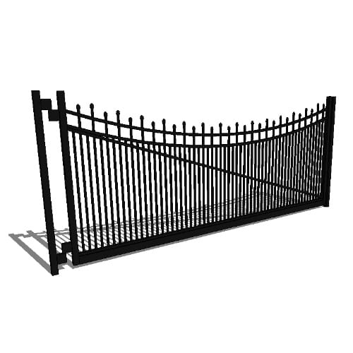 Single Gate Residential Newcastle Staggered 02 Arch 3-CH (GT02D192RH603)