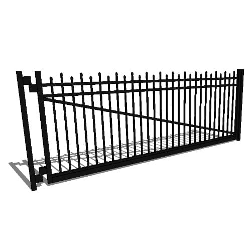 Single Gate Residential Newcastle Staggered 3-CH (GTD192RH603)