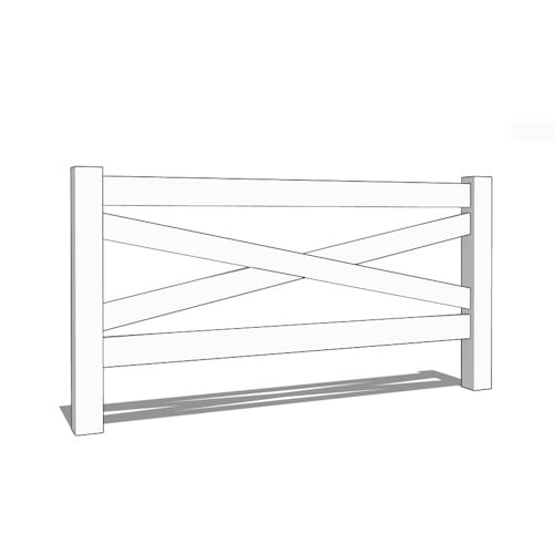 Coronado Smooth Vinyl Fencing Details (2-Rail, 3-Rail, 4-Rail And Crossbuck)