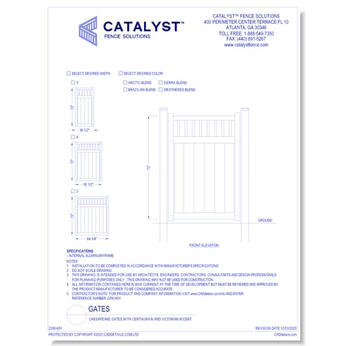 Chesapeake Gates With CertaGrain And Victorian Accent