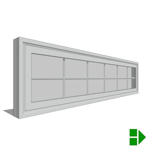 Impervia Series: Sliding Patio Door, Transom Unit