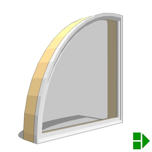 Fixed Frame: Direct Set Quarter Circle Fixed Unit