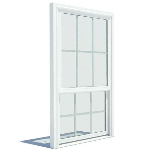 Impervia Series, Fiberglass Double-Hung Window, Contemporary
