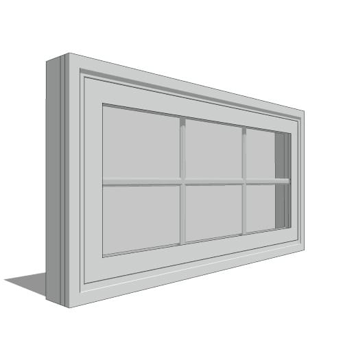 Impervia Series, Fiberglass Double-Hung Window, Transom