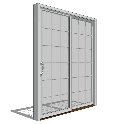 Impervia Series, Fiberglass Sliding Patio Door, Fixed Vent