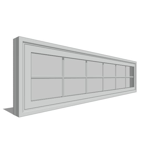 Impervia Series, Fiberglass Sliding Patio Door, Transom