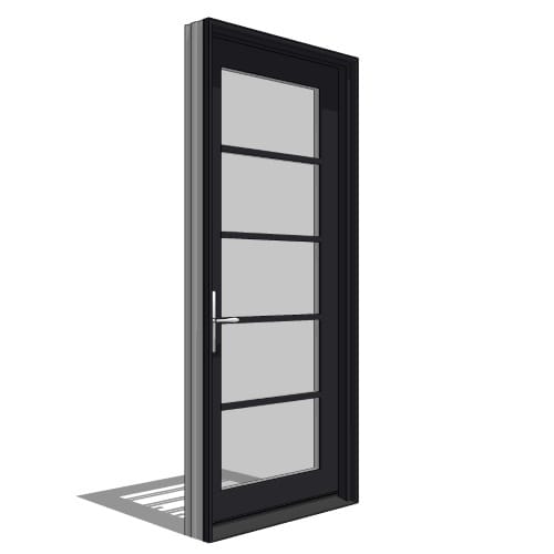 Architect Series, Contemporary, In-Swing Door, Single, Vent Units