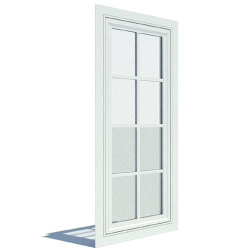 250 Series Casement Window, Vent Unit, Flush Flange