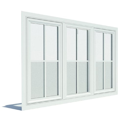 250 Series Casement Window, Vent Unit, Flush Flange, Triple