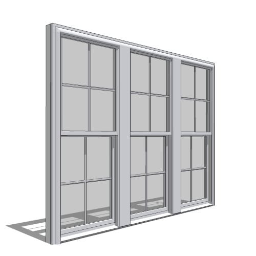 250 Series Double-Hung Window, Triple