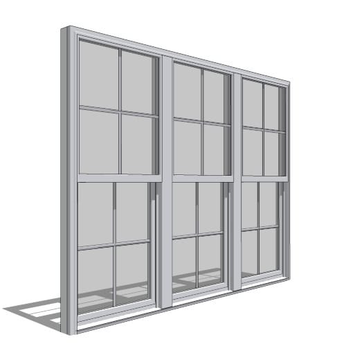 250 Series Single-Hung Window, Triple