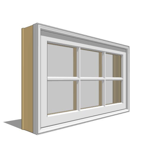 Pella Reserve, Clad, Wood, Double-Hung Window, Transom Unit