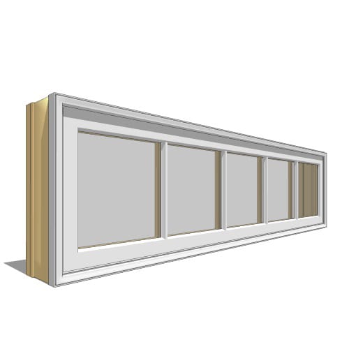 Pella Reserve, Clad, Wood, Out-Swing Window, Double, Transom