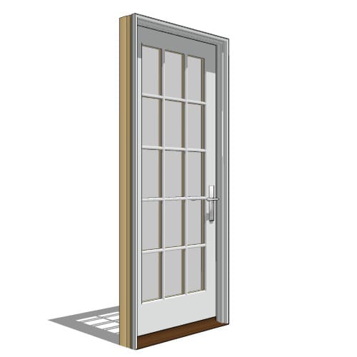 Pella Reserve, Clad, Wood, In-Swing Door, French-Single, Left Hand Units