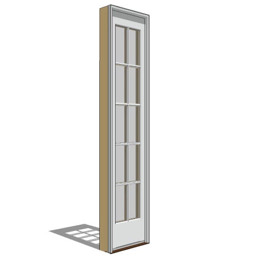Pella Reserve, Clad, Wood, Out-Swing Door, French-Single, Sidelight Units