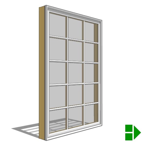 Lifestyle Dual-Pane Series Casement Window, Fixed Units