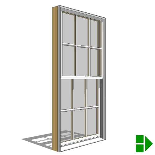 Lifestyle Dual-Pane Series Double-Hung Window, Vent Units