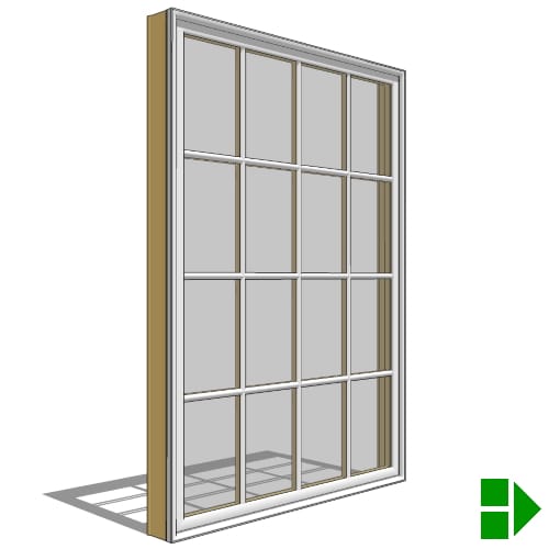 Lifestyle Dual-Pane Series Double-Hung Window, Fixed Units