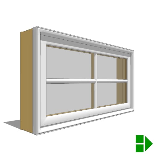 Lifestyle Dual-Pane Series Double-Hung Window, Transom Units