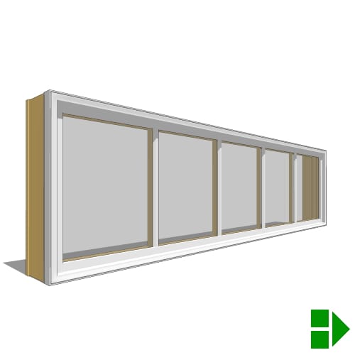 Lifestyle Dual-Pane Series In-Swing Window, Double, Transom Units