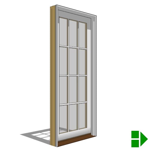 Lifestyle Dual-Pane Series In-Swing Window, Single, Fixed Units