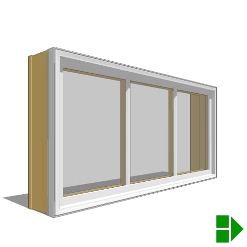 Lifestyle Dual-Pane Series Sliding Window, Single, Transom Units