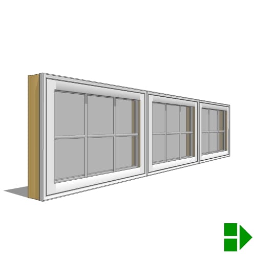 Lifestyle Triple-Pane Series Awning Window, Multi-Wide