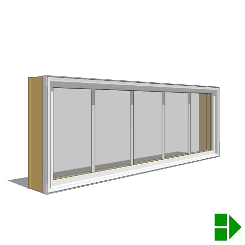 Lifestyle Triple-Pane Series In-Swing Window, Double, Transom Units