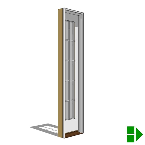 Lifestyle Triple-Pane Series In-Swing Door, Sidelight Units
