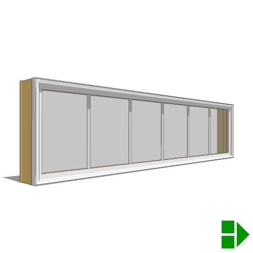 Lifestyle Triple-Pane Series Sliding Door, Double, Transom Units
