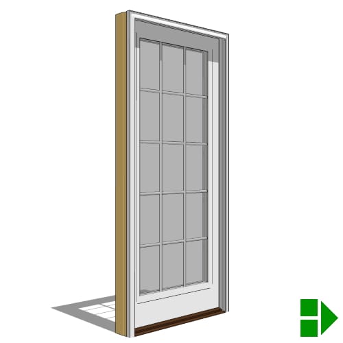 Lifestyle Triple-Pane Series Sliding Door, Single, Fixed Units
