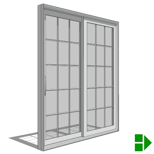250 Series Sliding Patio Door, XO-OX