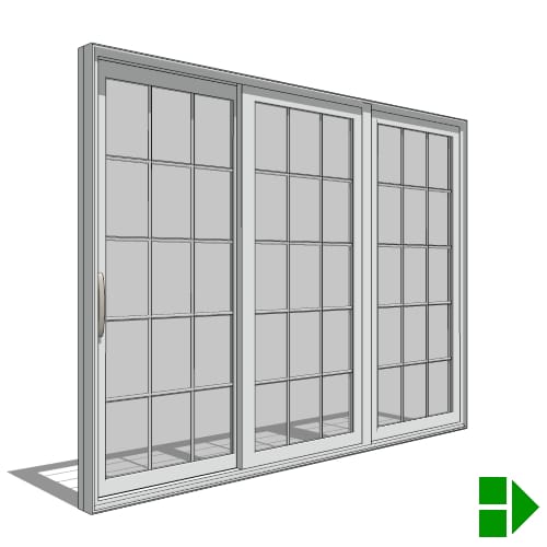 250 Series Sliding Patio Door, OOX-XOO