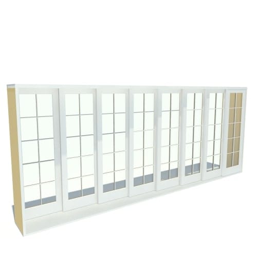 Pella Reserve, Clad, Wood, Multi-Slide Door Single Parting