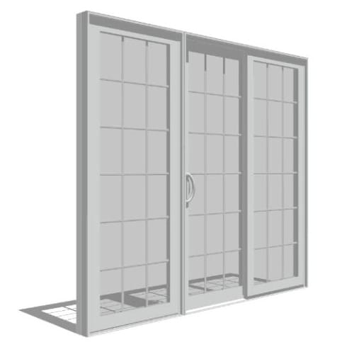 Impervia Series Sliding Patio Door, Fixed Vent Fixed