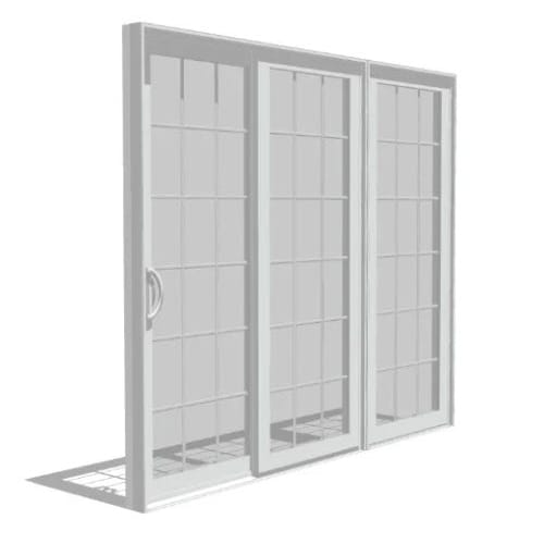 Impervia Series Sliding Patio Door, Vent Vent Fixed