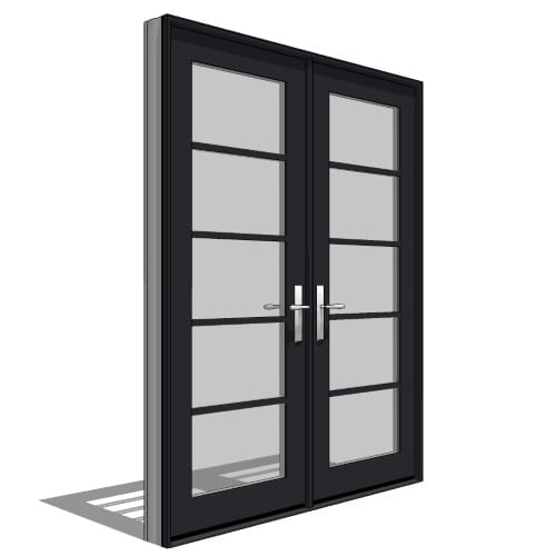 Reserve Series Contemporary, Out-Swing Door, Double, Passive-Active Units