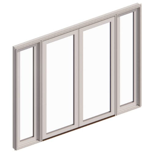 250 Series Hinged Door, Double Outswing, Sidelights