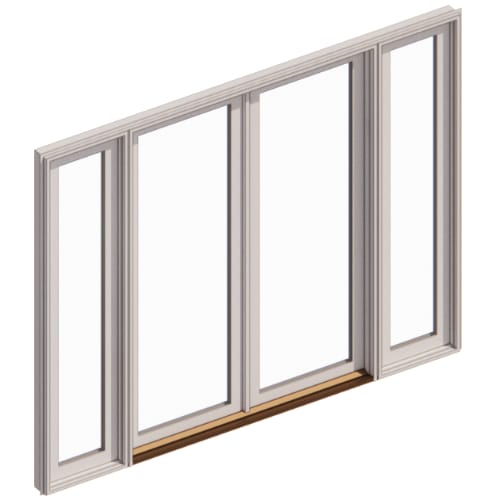 250 Series Hinged Door, Double Inswing, Sidelights