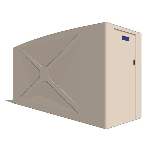 Bike-Shell™ Model 301WL-ECO (1 Door / 2-3 Bike Capacity Rectangular Unit)