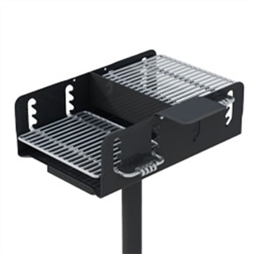 Charcoal Grills: Twin Grate Multilevel Park Grill ( N2-2032 )