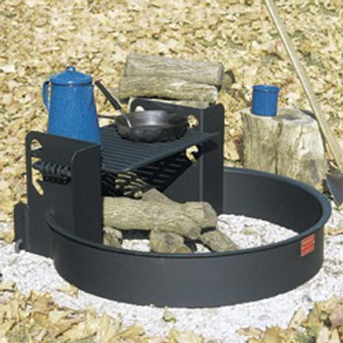 Campfire Rings: Fire Barrier Multilevel Firering with Tip Back Anchors ( L-32 )