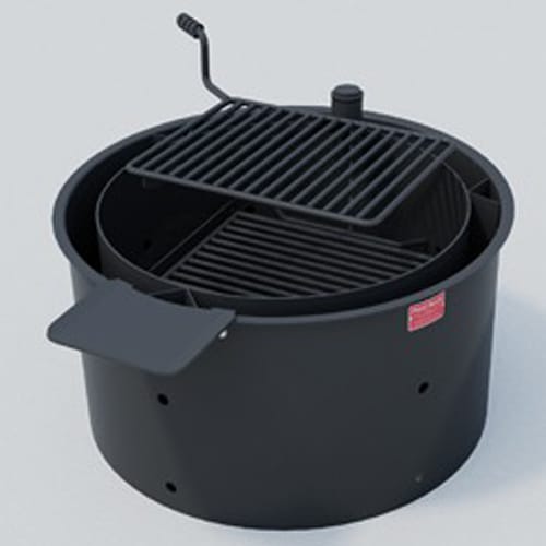 Campfire Rings: Wheelchair Accessible Double Wall Swivel Grate Firering ( FSWDW-30/18/TB )