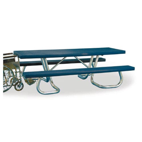 WXT Series: Universal Access Table w/ V-Type Thermo-plastic Coated Expanded Steel Top & Seats ( AI-1615 )