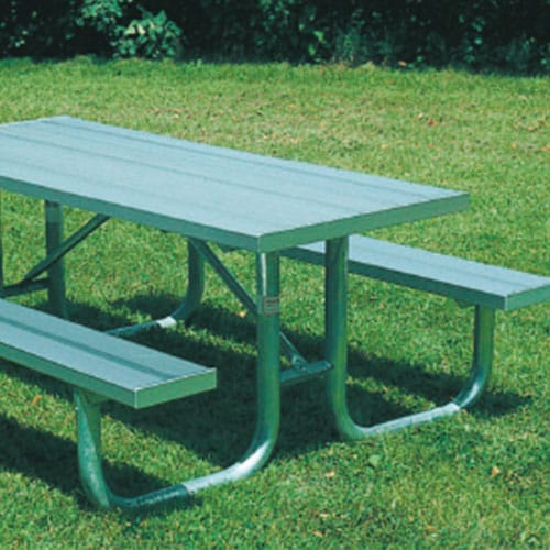 XT Series: Extra Heavy Duty Portable Rectangular Tables w/ Aluminum Top & Seats ( AI-1474 )