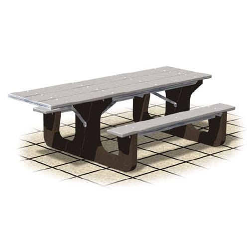 RT Series - Wheelchair Accessible: Recycled Plastic Rectangular Table ( AI-1718 )