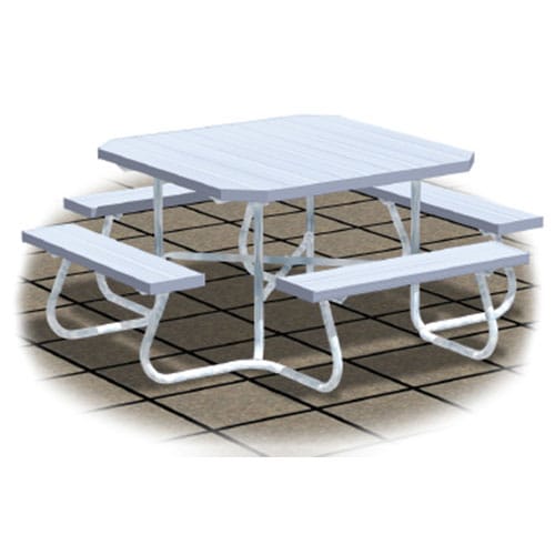 SQT Series: Portable Square Tables w/ Aluminum Top & Seats ( AI-1498 )