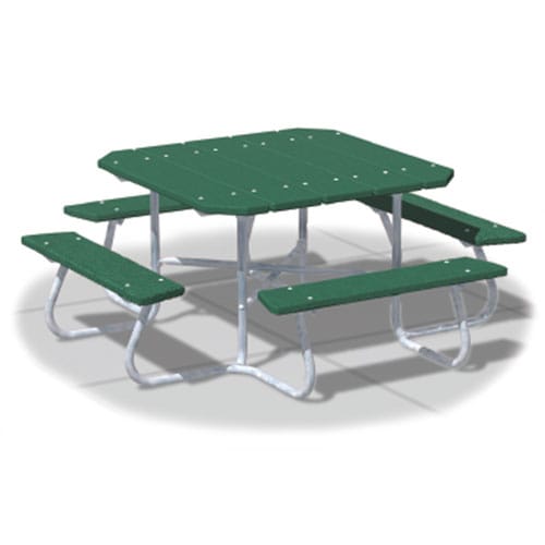 SQT Series:  Portable Square Tables w/ 100% Recycled Plastic Top & Seats ( AI-1497 )