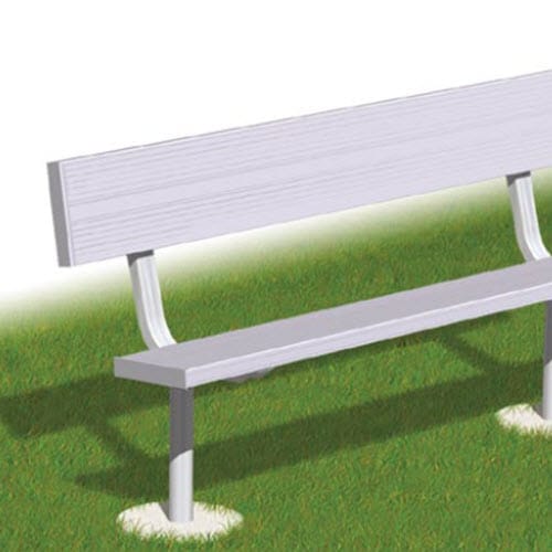 SCXB Series: Embedded Mount Bench w/ Aluminum Back & Seat 